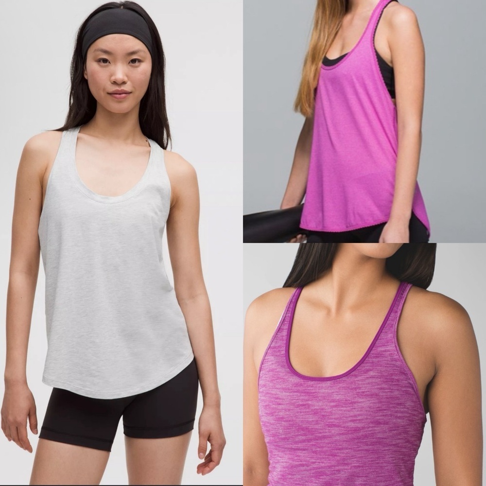 Lululemon Women's Racerback Tank Tops x3 Bundle